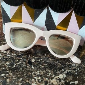 Pink cat eye sunglasses
